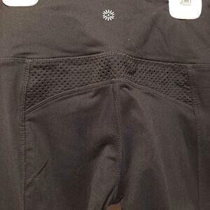 Tangerine Women's Activewear Pants Black Stretch Pockets Mesh Flat Front M